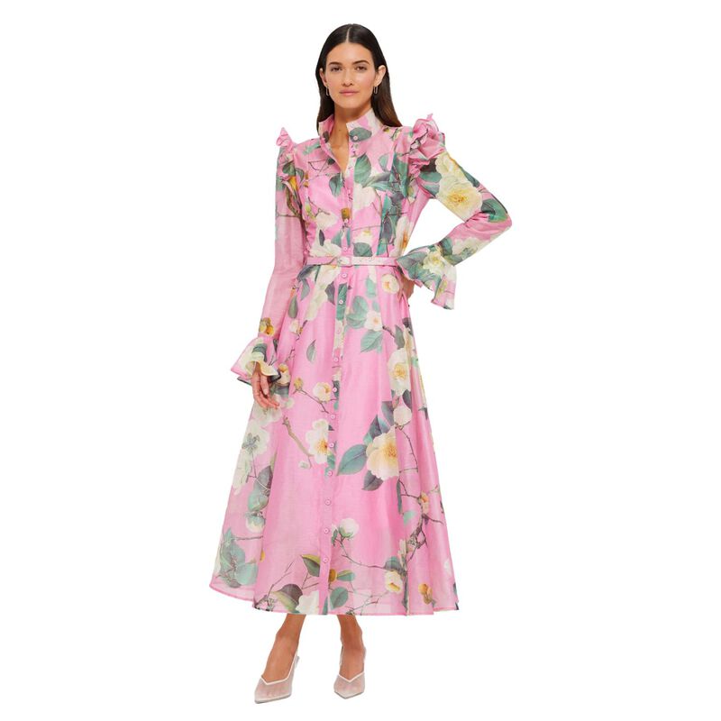 LEO LIN Katrina Butterfly Sleeve Midi Dress image number 0
